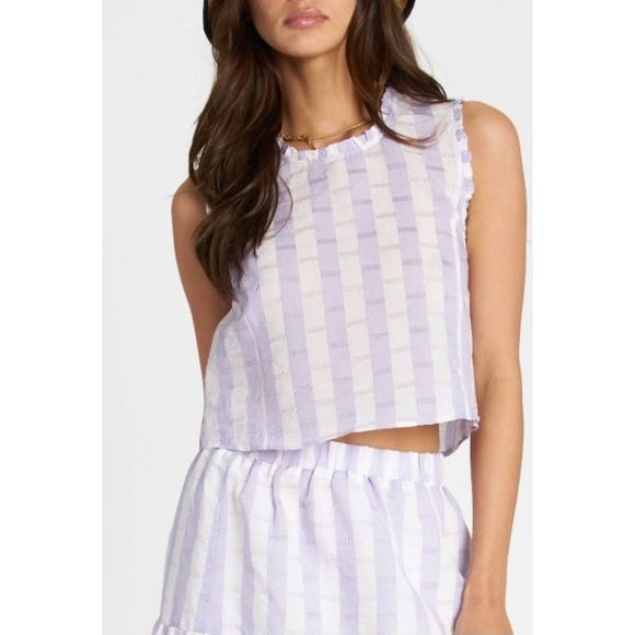 DRA clothing los Angeles,Top and skirt striped set,NWT,Small - Picture 3 of 4